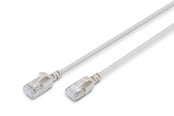 Netværkskabel - DIGITUS CAT 6A F-FTP Slim Patch Cord - 5m - Grå - 5m - DK-1632-A-050S