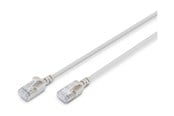 Netværkskabel - DIGITUS patch cable - 3 m - grey - Grå - 3m - DK-1632-A-030S
