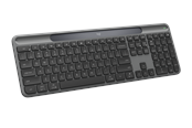 Tastatur - Logitech K980 Signature Slim Solar+ Wireless - Tastatur - Dansk/Norsk/Svensk/Finsk - Grå - 920-013762