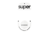 Musemåtte & tilbehør - Pulsar Superglide (Type-S) for Logitech G PRO X SUPERLIGHT 2 - Hvid - LGS2GW