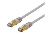 Netværkskabel - Deltaco patch cable - 50 cm - grey - Grå - 0.5 meter - SFTP-60AH