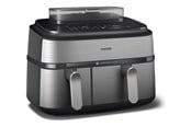 Andre køkkenapparater - Philips Series 5000 NA555 - double hot air fryer - silver - NA555/00