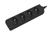 Strømkabel (ekstern) - Lanberg - power strip - 2500 Watt - PS0-04E-0100-IEC-BK