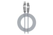 USB kabel - Riversong Hercules C7 66W 4-in-1 USB-A USB-C Lightning Grey - CT63
