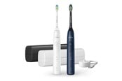 Eltandbørste - Philips Eltandbørste Sonicare 5500 series HX7119 - tooth brush - white/navy blue - HX7119/01