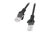 Netværkskabel - Lanberg patch cable - RAL 9004 - Black - Sort - 20m - PCU6-10CC-2000-BK