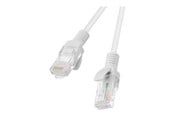 Netværkskabel - Lanberg patch cable - 1 m - RAL 7035 grey - Grå - 1m - PCU6-20CC-0100-S