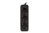 Strømkabel (ekstern) - Lanberg - power strip - 2500 Watt - PS0-03F-0150-BK