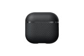 Mobil - Andet Tilbehør - PITAKA Aramid Fiber Magnetic Case black/gray - AirPods 4 - APM2404
