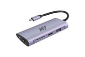 Dockingstation - M7 USB-C 11-in-1 dock with HDMI and VGA SD microSD RJ-45 USB3.0 and USB-C - 032