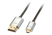 Skærmkabel - Lindy CROMO Slim High Speed HDMI to micro HDMI Cable with Ethernet - 41678