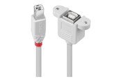 USB kabel - Lindy - USB extension cable - USB Type B to USB Type B - 1 m - 31801