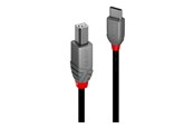 USB kabel - Lindy Anthra Line - USB-C cable - 24 pin USB-C to USB Type B - 1 m - 36941