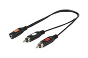 Audio kabel - Vivanco 46/05 01 - audio cable - 20 cm - 4008928460438