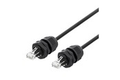 Netværkskabel - Deltaco SFTP-63AH-WP - patch cable - 3 m - black - Sort - 3m - SFTP-63AH-WP
