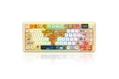 Tastatur - REDRAGON K708GF-RGB-PRO Flekact PRO ART keyboard - Gaming Tastatur - Amerikansk engelsk - Gul - K708GF-RGB-PRO