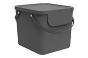 Rengøring - rotho Albula - rubbish bin - 40 L - plastic - antracite - 1034408853WS
