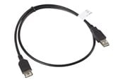 USB kabel - Lanberg - USB extension cable - USB to USB - 70 cm - CA-USBE-10CC-0007-BK