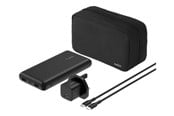 Powerbank - Belkin BoostCharge power bank - + AC power adapter - 24 pin USB-C 2 x USB - with zippered pouch case Powerbank - Sort - 20000 mAh - BU042MYBK