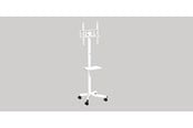 Fladskærms TV - Tilbehør - Gembird TV floor stand with caster wheels 32"" - 55"" - TVS-55T-03-W