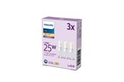 Lyskilder - Philips LED pære 220lm 1,9W/827 (25W) 3-pak G9 - 929003790593