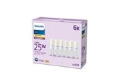 Lyskilder - Philips LED pære 220lm 1,9W/827 (25W) 6-pak G9 - 929003790596