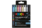 Skrive- og Tegneværktøjer - POSCA PC-1MR - 8 pcs - Water-based pigment - Metallic colors - 401653