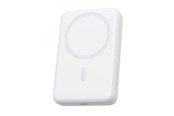 Powerbank - Aukey PB-MS04 MagFusion Magnetic Wireless - Frost White Powerbank - Hvid - 10000 mAh - PB-MS04 White