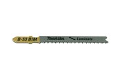 Stiksav - Makita B-53 - jig saw blade - for wood plastic chipboard plywood laminate hardwood veneered wood melamine faced chipboard (MFC) laminated wood - 5 pieces - B-10986