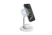 Mobil - Adaptere & Opladere - SBS Qi2 2x1 trådløs opladningsstation 15W, hvid - TEWIR2IN1QI2