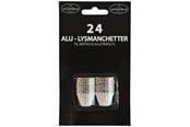 Boligindretning - Asp-Holmblad Alumanchetter  Silver/Gold - 70234