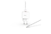 Mobil - Adaptere & Opladere - Unisynk Lightning Charger Kit EU PD 20W 2m - White - 10388