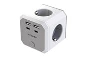 Strømkabel (ekstern) - BlitzWolf BW-EC2 8-in-1 Power Cube 4xAC 2xUSB-A 2xUSB-C - BW-EC2