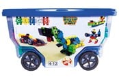 Konstruktionslegetøj - Clics Rollbox Building Blocks - Construction Set 15in1 - CB411