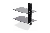 Vægbeslag, AV-Beslag & AV-Møbler - StarTech.com Dual Floating Wall-Mounted AV Shelves Adjustable Height Shelf For Under TV - Maks - Maks størrelse - 2B-WALL-MOUNT-SHELF