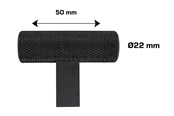 Beslag & hængsler  - Home>it Knurled T-Bar Furniture Knob Matte Black Set of 2 - 21290