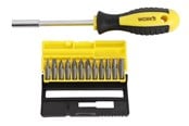 Håndværktøj  - Home>it Screwdriver handle + 12 x Bits Cr-V steel - 70222