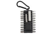 Håndværktøj  - Home>it Bit set 22 pieces Cr-V steel 20 x Bits in Cr-V quality 1 x 1/4" Adapter for sockets 1 x 1/4" Magnetic bit holder - 70862