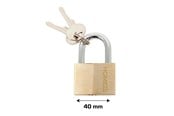 Sikkerhedsudstyr - Home>it Padlock brass - 40 mm. - 25340