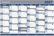 Kalender - Hansgrohe Kontorkalender Dobbelt halvårskalender 2027 - 27063000