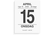 Kalender - Mayland Broderikalender m/split og bagsidetekst 2026 - 26241000