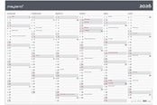 Kalender - Mayland Kæmpekalender Moderne 2x6 mdr. papir rør 2026 - 26064200