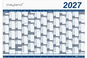 Kalender - Mayland Kæmpekalender 1x13 mdr. PP-plast rør 2027 - 17065000