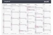 Kalender - Mayland Kontorkalender Moderne A4 2026 - 16059050