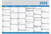 Kalender - Mayland Kontorkalender Klassisk A4 2026 - 16059000