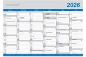 Kalender - Mayland Kontorkalender Klassisk A5 2026 - 16058000