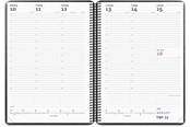 Kalender - Mayland Diplomat ugekalender m/spiral sort kunstskind 2026 - 16194500