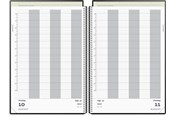 Kalender - Mayland Aftalekalender A4 dag sort PP-plast 2027 - 27220000