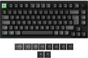 Tastatur - Keychron Lemokey P1 HE - 75% Knob Wireless Tri-Mode QMK/VIA Gateron 2.0 Magnetic Switch (Hall Effect) - Gaming Tastatur - Uden Numpad - Nordisk - Sort - P1H-M1-BO