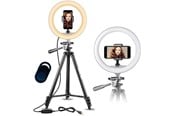 Gadget - Pro Ring Light Stativ 10"- 52-136 cm - Bluetooth Fjernbetjening - 3000-6500K - 6583